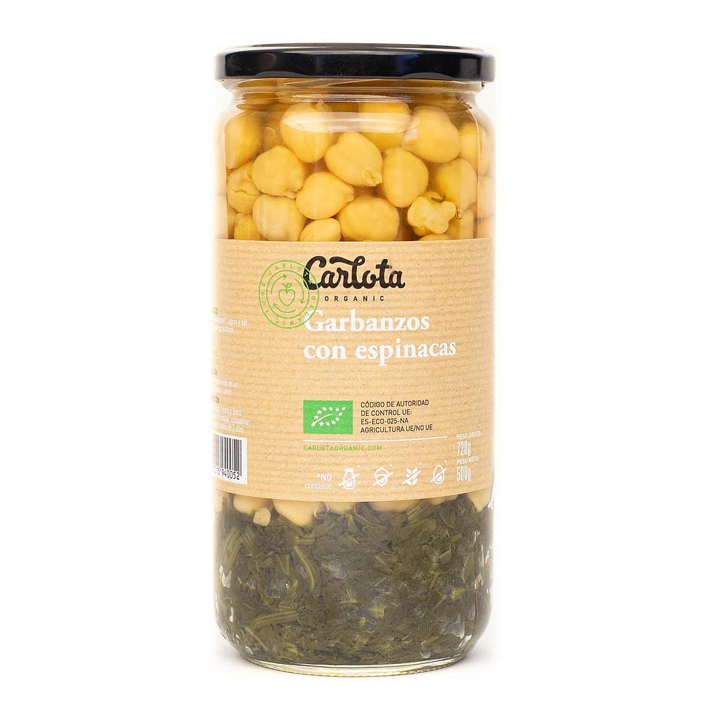 Garbanzos con espinacas 720g CARLOTA